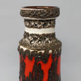 1970s Stunning Original Big Scheurich Lava Vase 205-32
