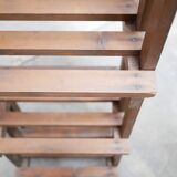 Vintage wooden column bookcase shelf