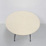 Vintage coffee table with round formica top