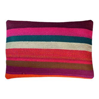 Housse de coussin vintage turque faite à la main, 30 x 50 cm