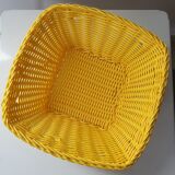 Yellow scoubidou basket