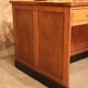 Double administrative desk with cupboard and drawer.
