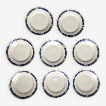 8 old dessert plates - Limoges porcelain