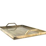 Hollywood regency brass tray, Italy 1970s