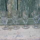 Old French bistro glasses