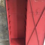 Riveted cloakroom converted into storage cabinet - early twentieth century