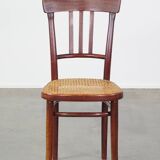 Original vintage Thonet design bistro chair with matte seat