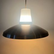 Suspension scandinave du milieu du siecle en métal chromé rose, design 1970