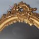 Mirror 55x39 cm rebate 40x30 cm wooden frame fine gold stucco dated 1908 SC414