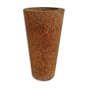 Vase en bois de palmier Années