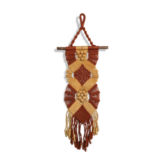 Vintage wall decoration, crochet and macramé