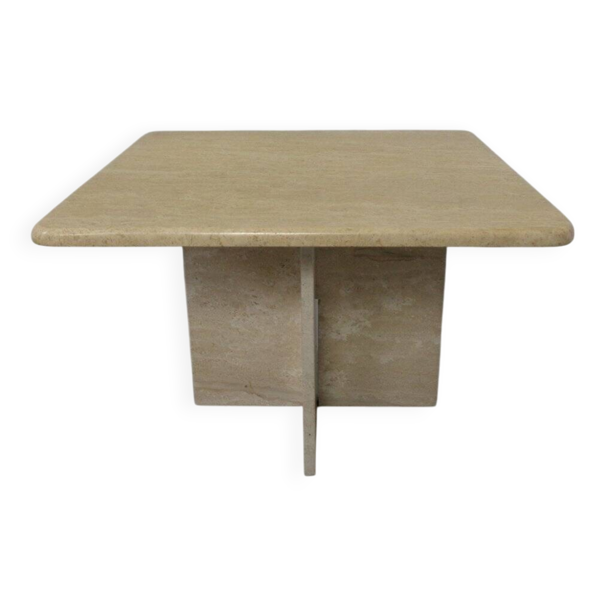 Italian Travertine Coffee Table, 1970s