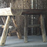 Set de 2 stools style farm, brustalist