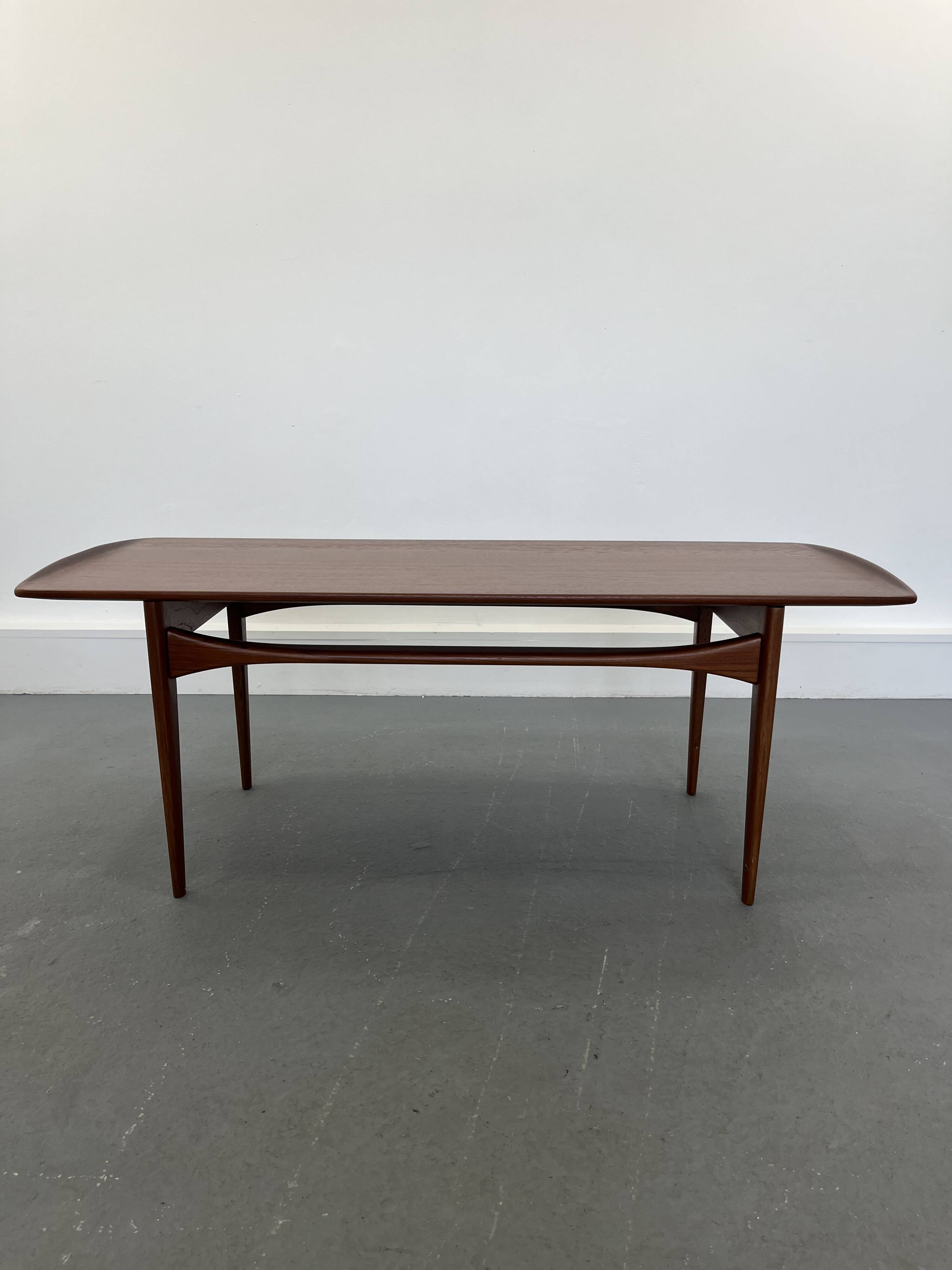 Teak Coffee Table by Tove and Edvard Kindt-Larsen for France & Son, Denmark, 1960s