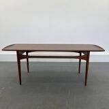 Teak Coffee Table by Tove and Edvard Kindt-Larsen for France & Son, Denmark, 1960s