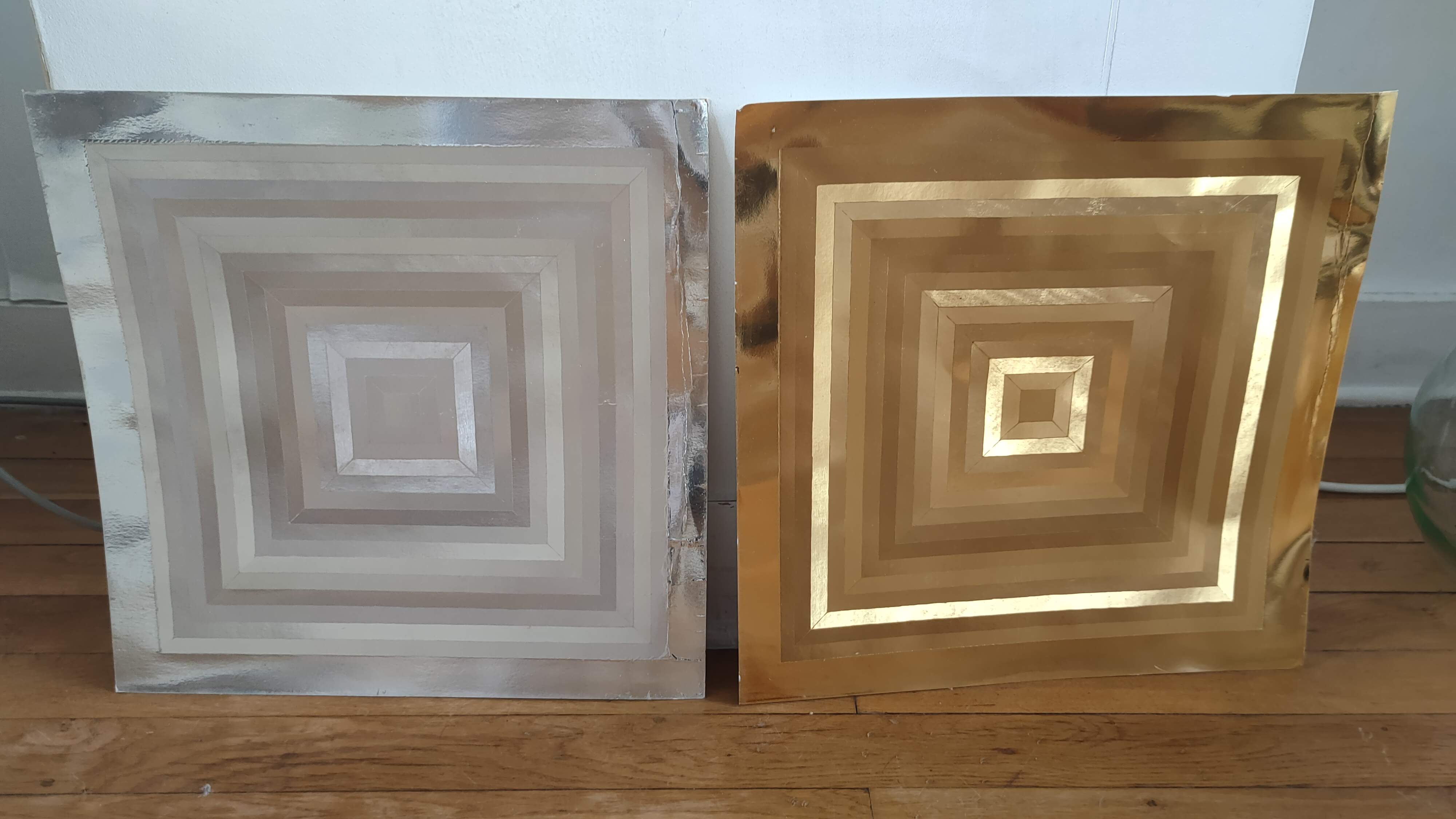 Two kinetic posters design 70s