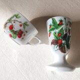 Matching mazagran and cup - paris porcelain