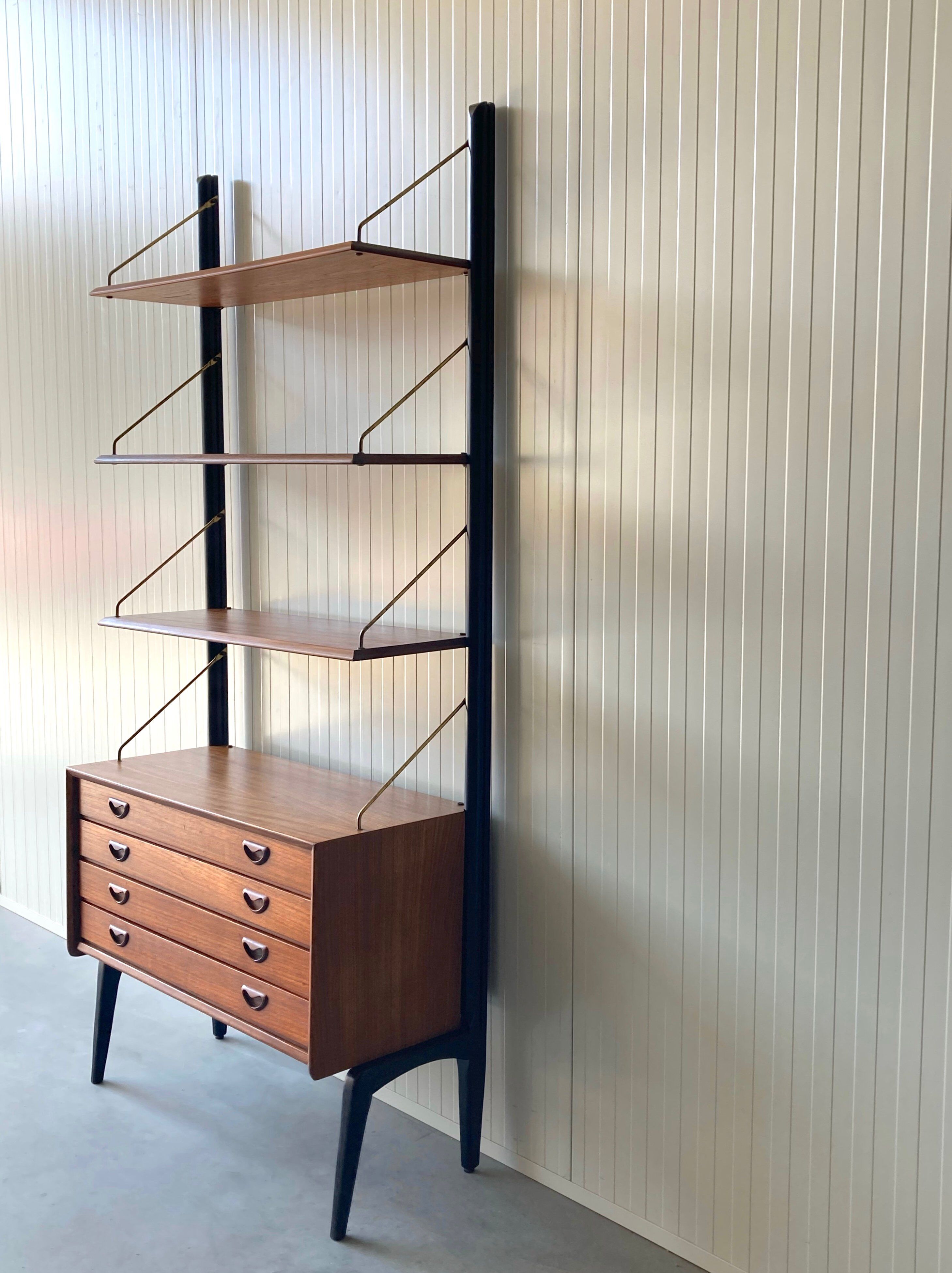 Storage Unit with Drawers by Louis Van Teeffelen for WéBé, 1950s