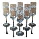 Set of 6 Luminarc Gourmet "Grabè" champagne flutes.