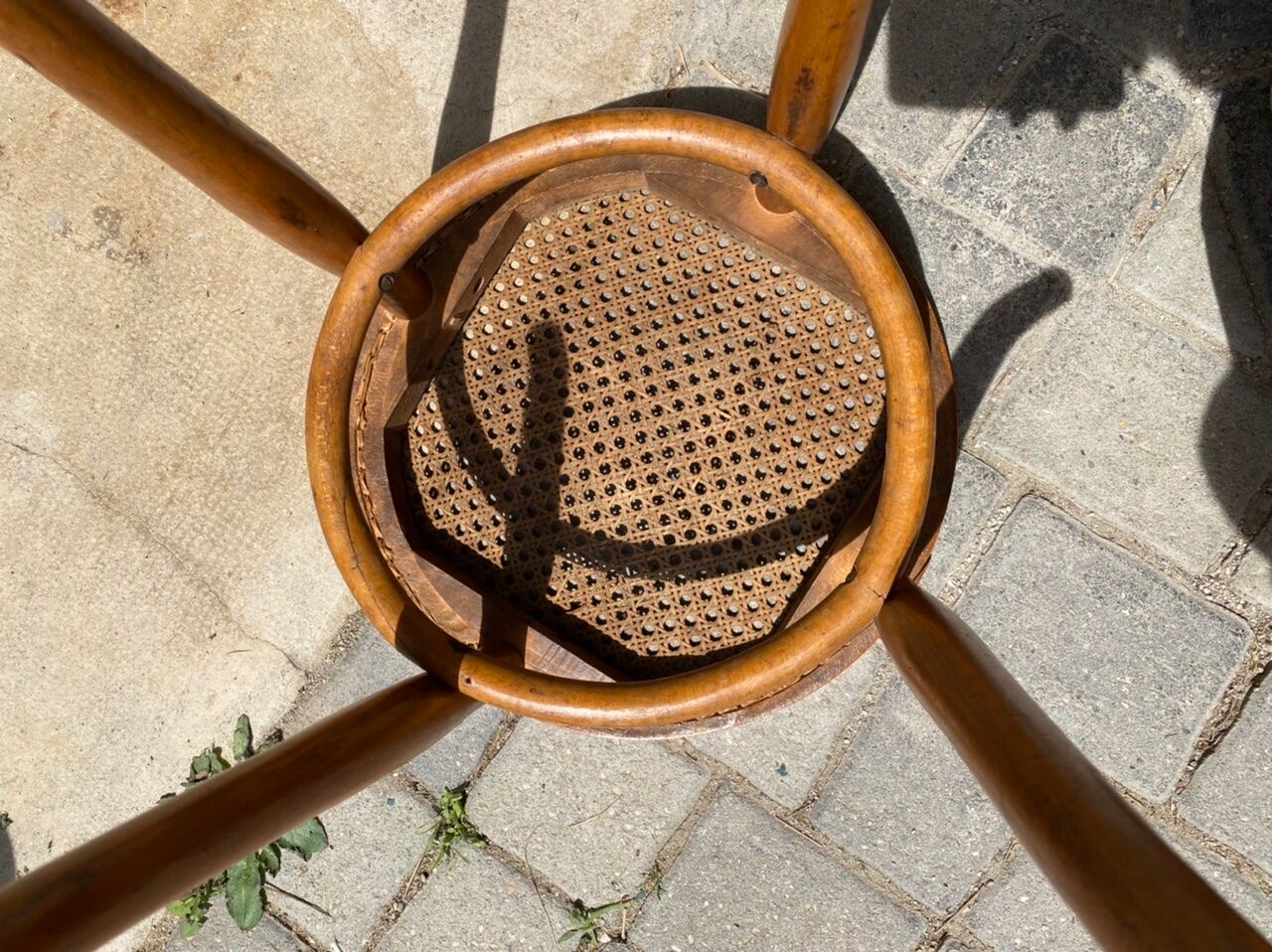Bistro stool with canning seat