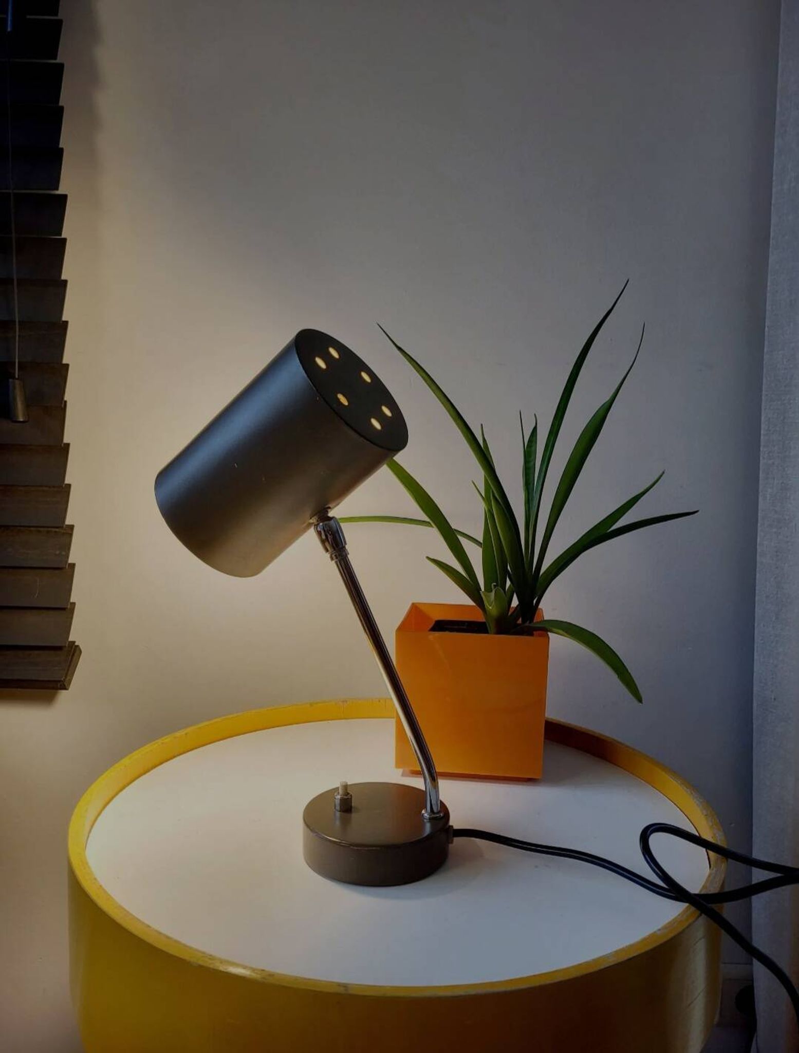 Vintage bureaulamp mid century, bauhaus stijl, jaren 1970