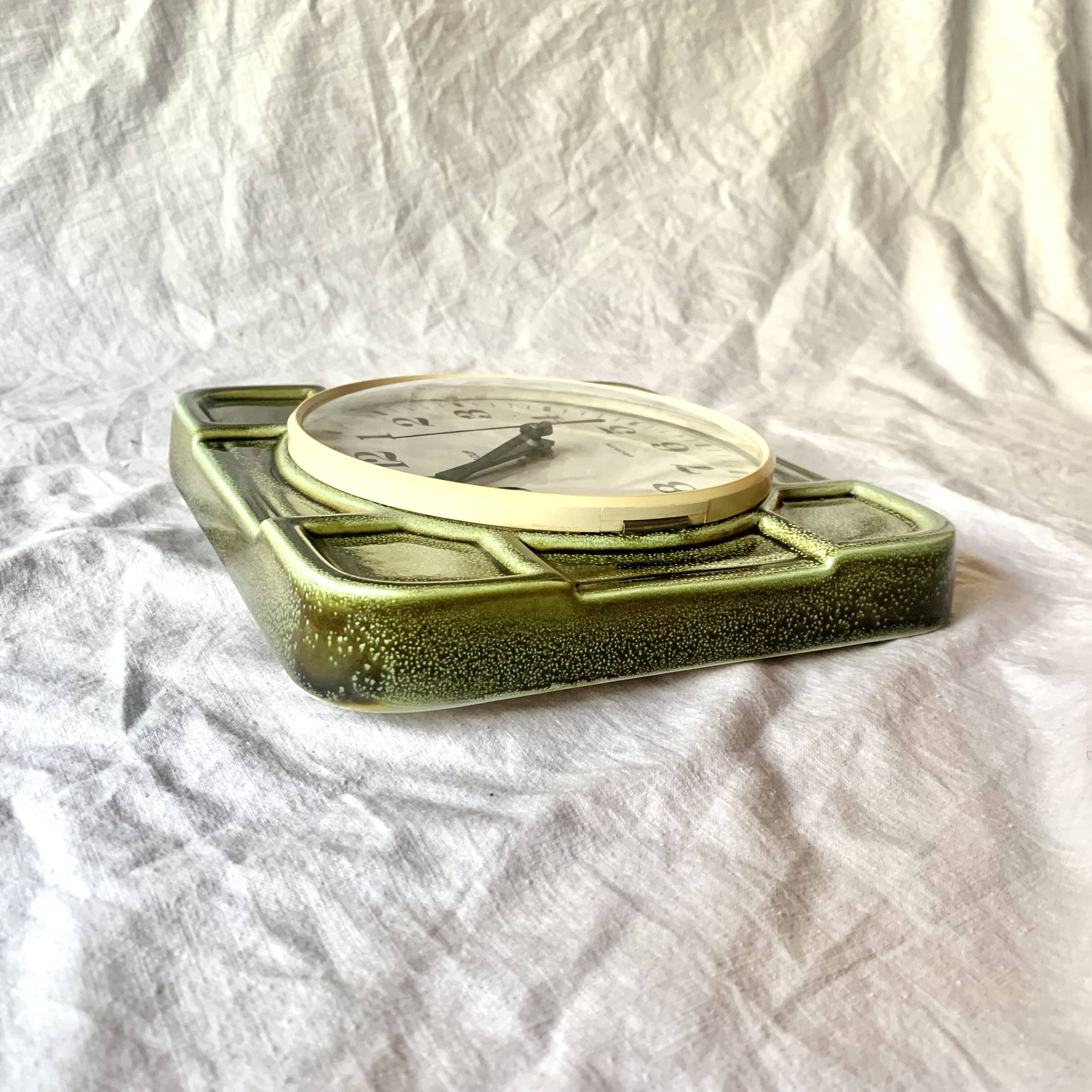 Antique Baduf ceramic wall clock - Made in Germany