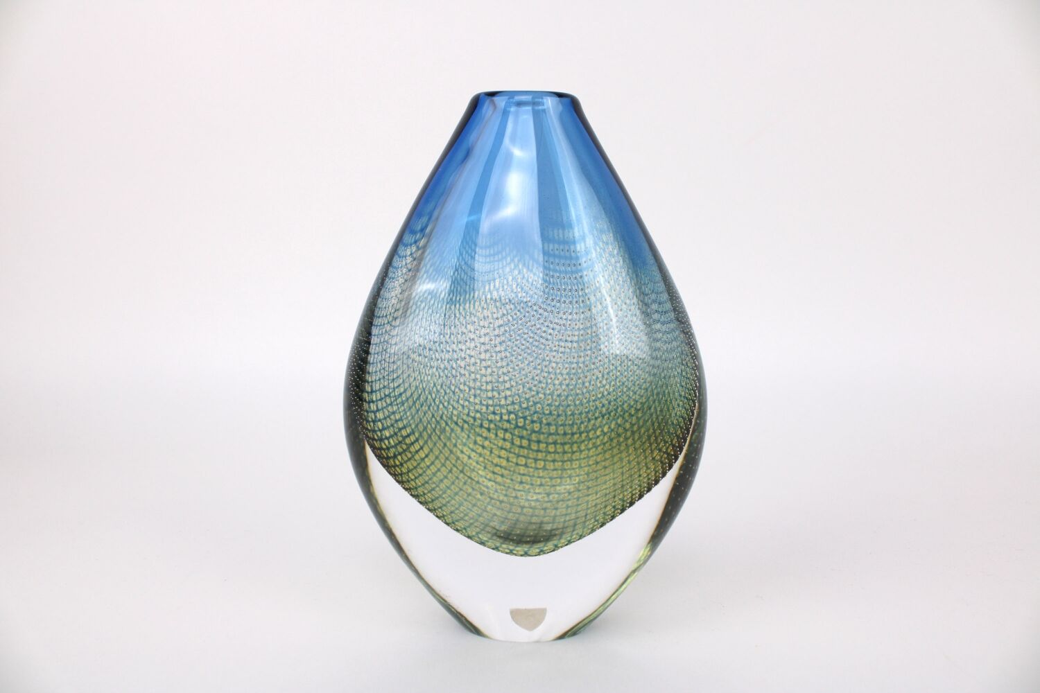 Glass vase Sven Palmquist Kraka made by Orrefors Sweden 1960s