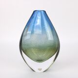 Glass vase Sven Palmquist Kraka made by Orrefors Sweden 1960s