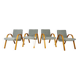 4 Steiner armchairs 1950
