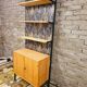 Modular furniture with vintage shelves year 1970