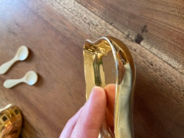 Limoges porcelain pepper shaker set