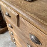Chiffonier commode chêne 1950