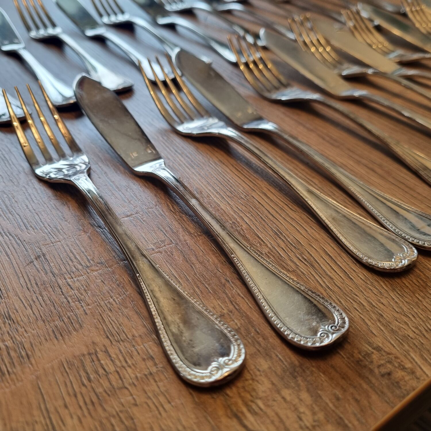 24 fish cutlery sets Christofle Malmaison model