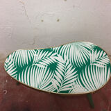 Table tripode forme haricot porte plante - Petite table d'appoint restaurée Jungle