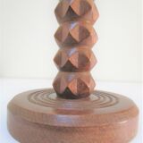 Solid wood lamp foot "diamond tip" years 40-50