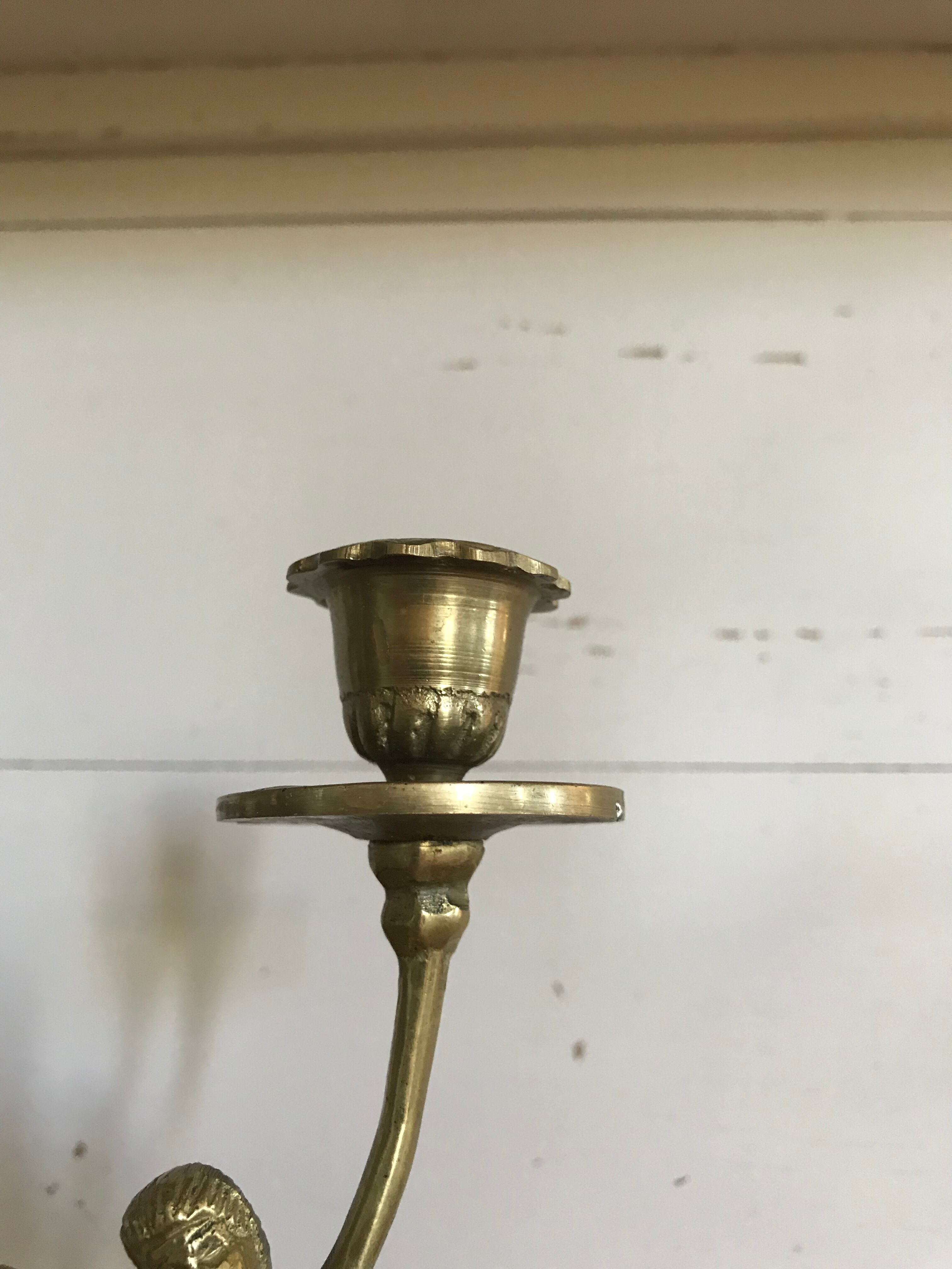Vintage brass candlestick