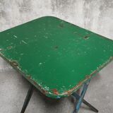 Painted metal folding table