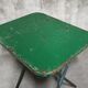 Painted metal folding table