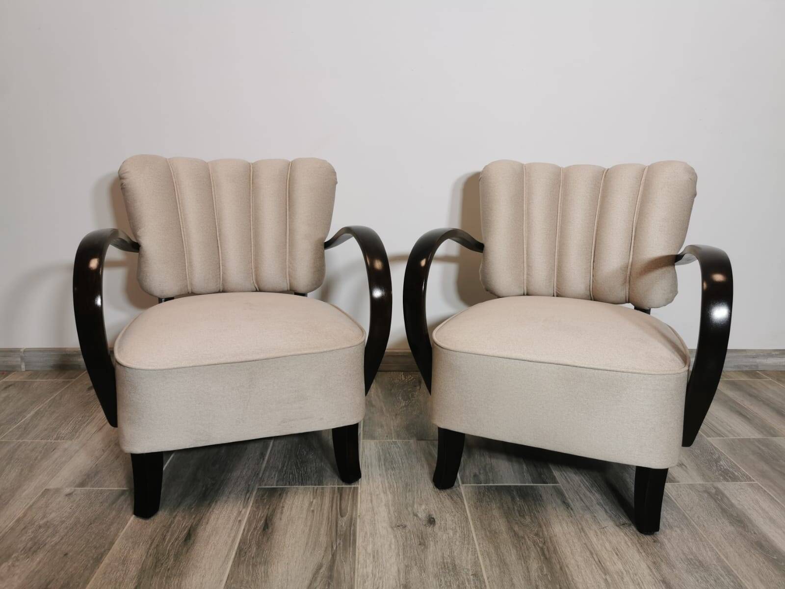 Armchairs by Jindřich Halabala, 1950s, Set of 2