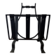 Brutalist wrought iron magazine rack from the 50s