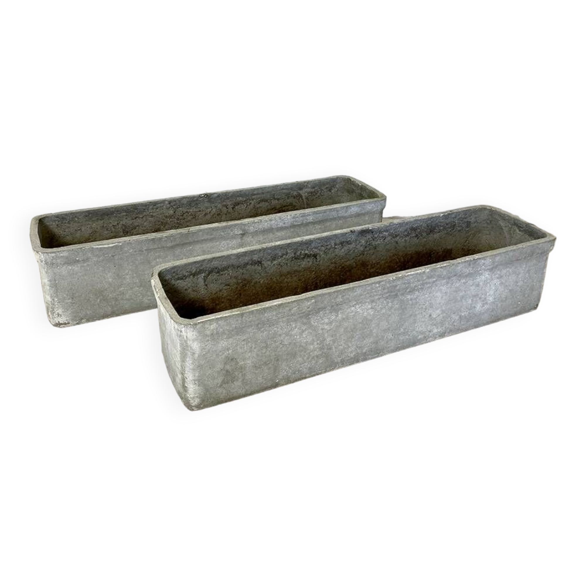Pair of fibrocement planter