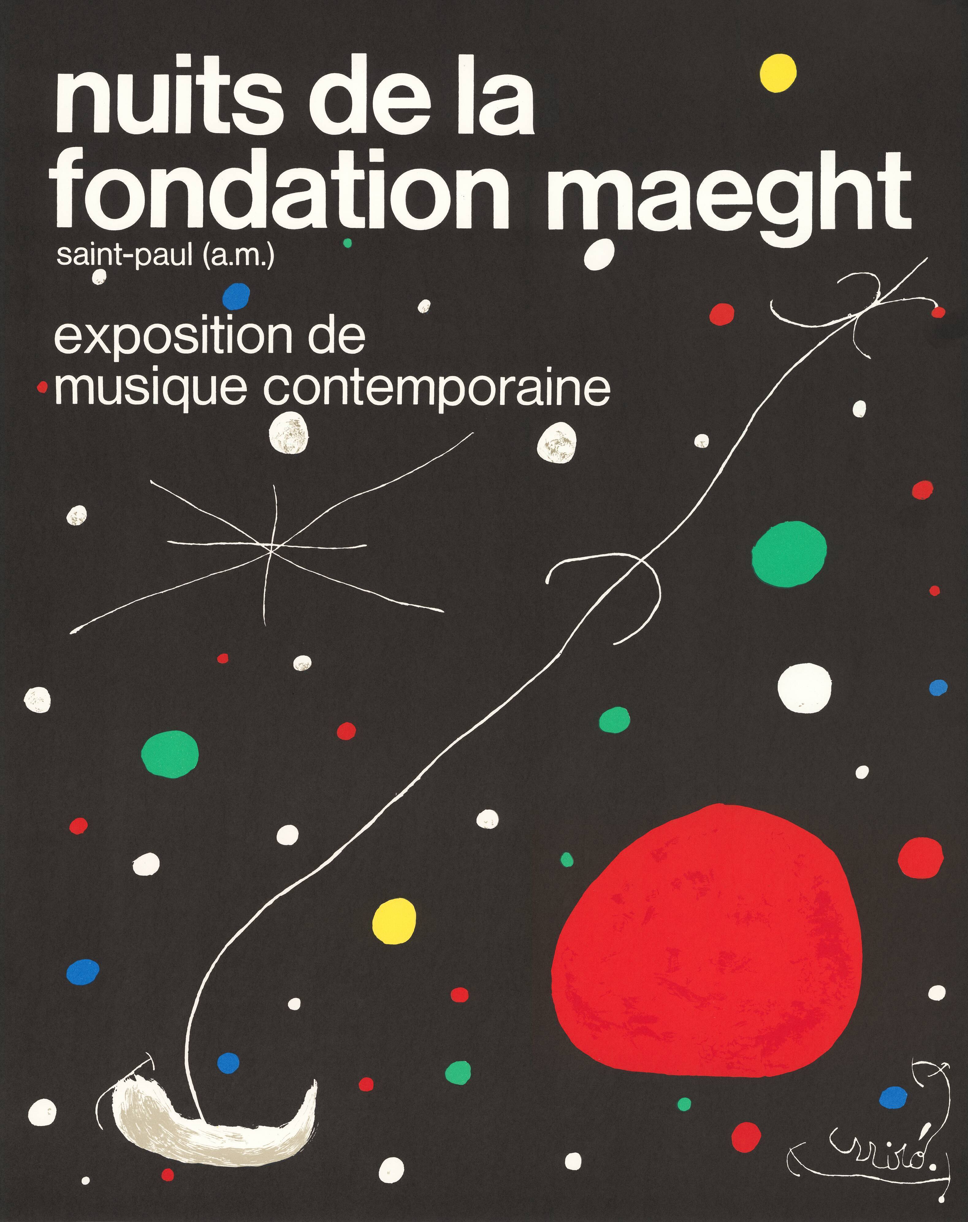 Poster the nights of the Maeght foundation