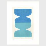 Duo of 40x30cm Twist and Asti paintings by Eawy