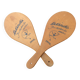 Pair of wooden "la cancha" snowshoes, Basque Country, Peleton, 1960