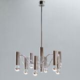 Chandelier in chrome by the Maison Sciolari
