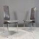 8 chaises de salle à manger de Giancarlo Vegni pour Fasem, années 1980
