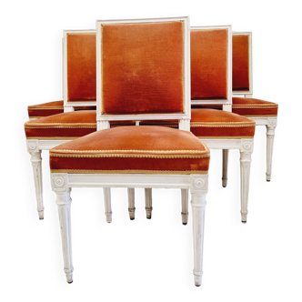 Antique French Louis XVI Style Dining Chairs 6