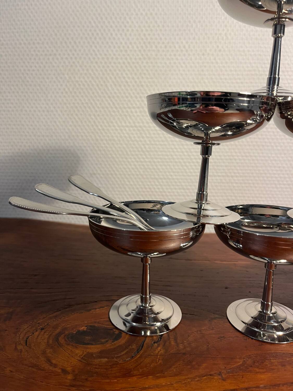 Letang Remy sorbet ice cream cup and Guy Degrenne fork