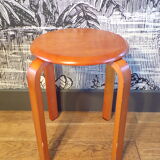 Stool 1980 in arched wood