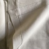 Pair of pillowcases embroidered linen old